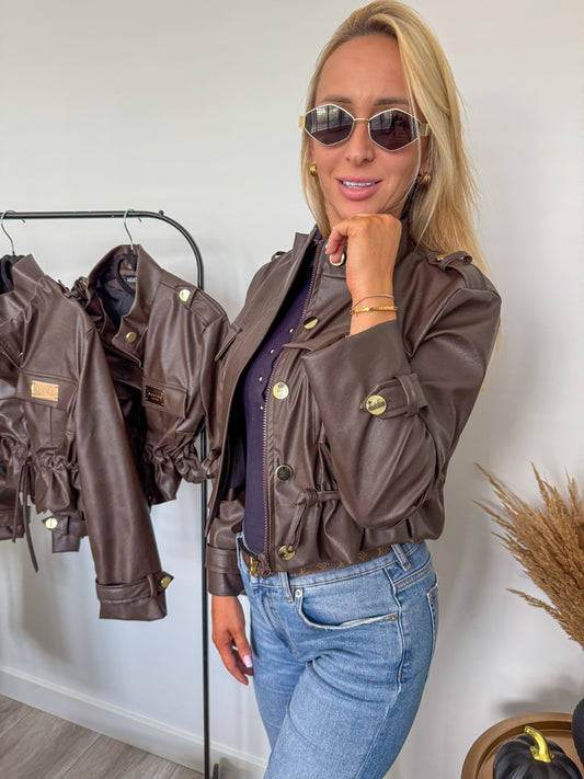 Kurtka imitacja skóry